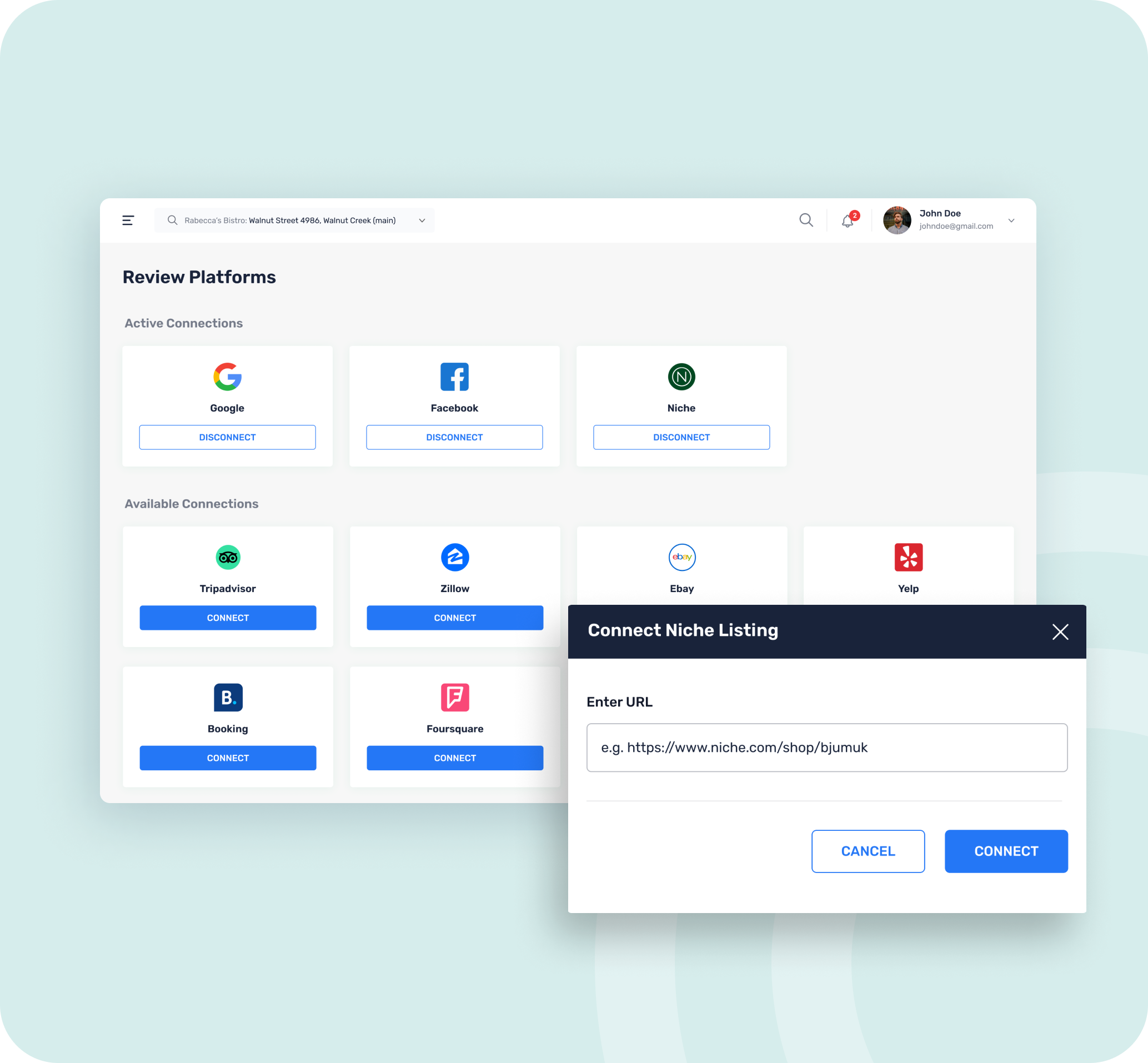 Add Your Niche Profile