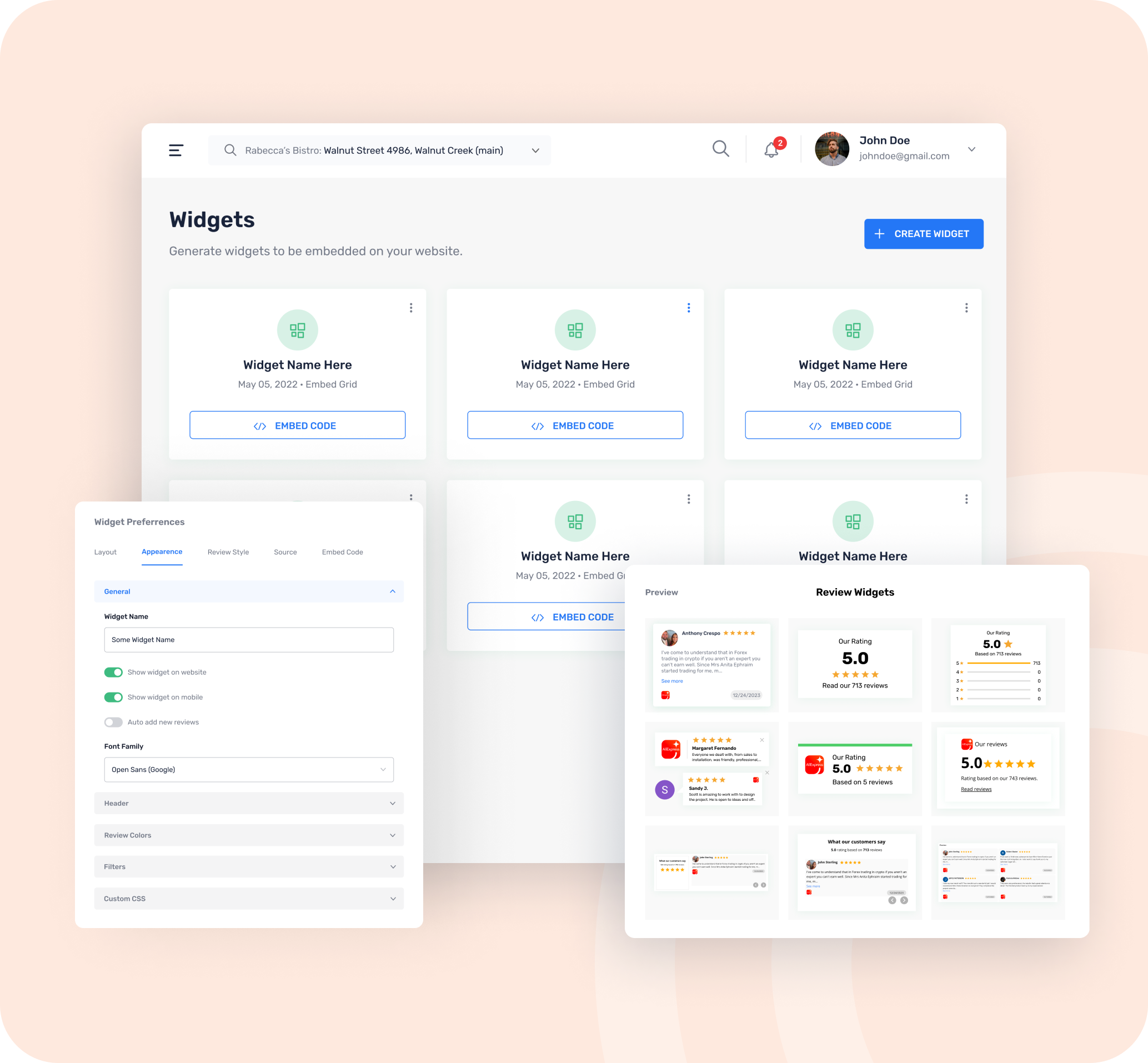 Create Your Widget AliExpress