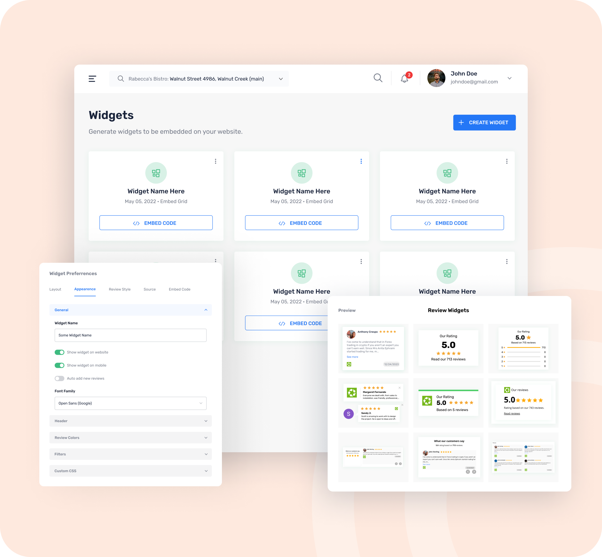 Create Your Widget Apartments
