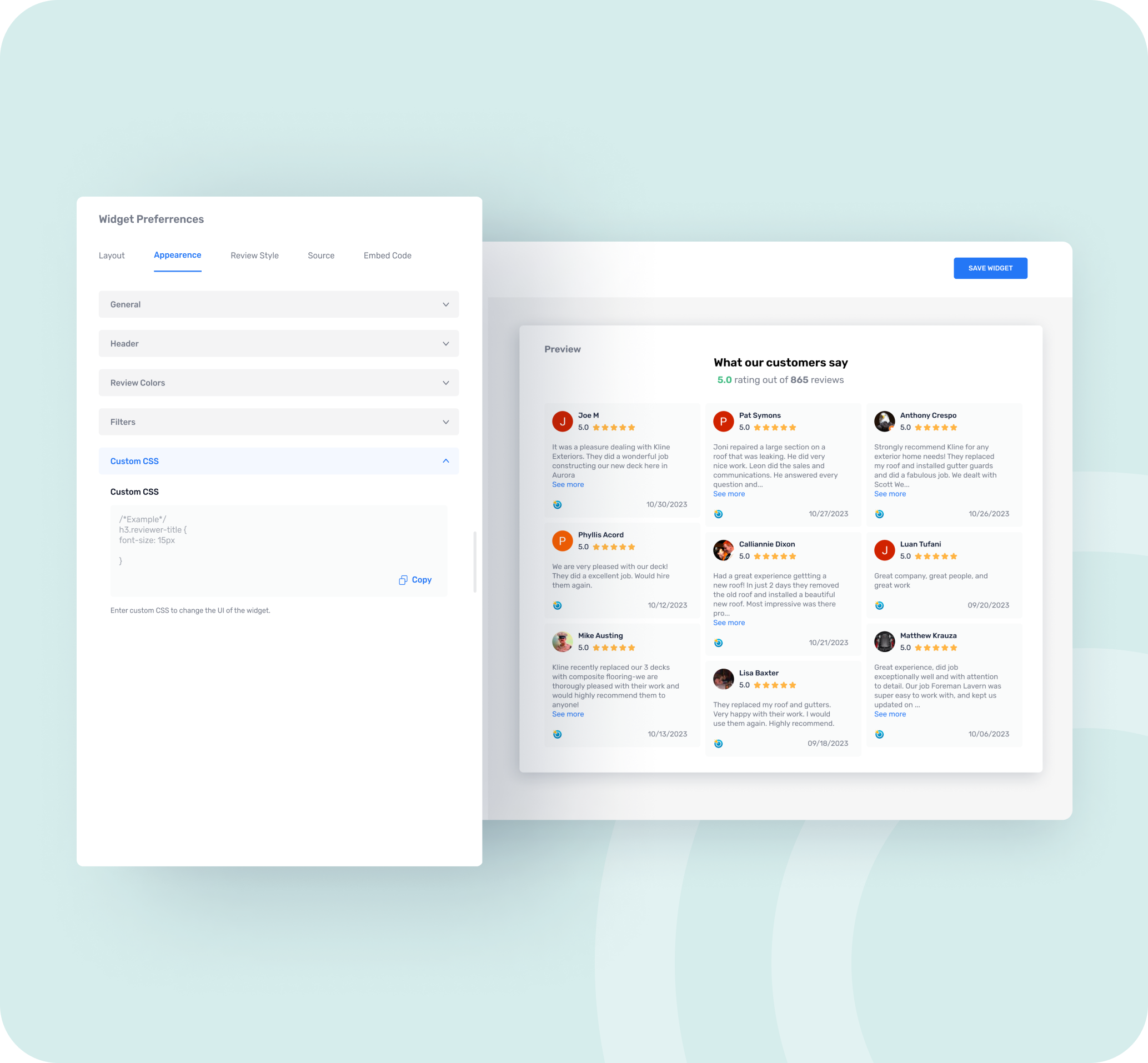 Custom CSS CitySearch