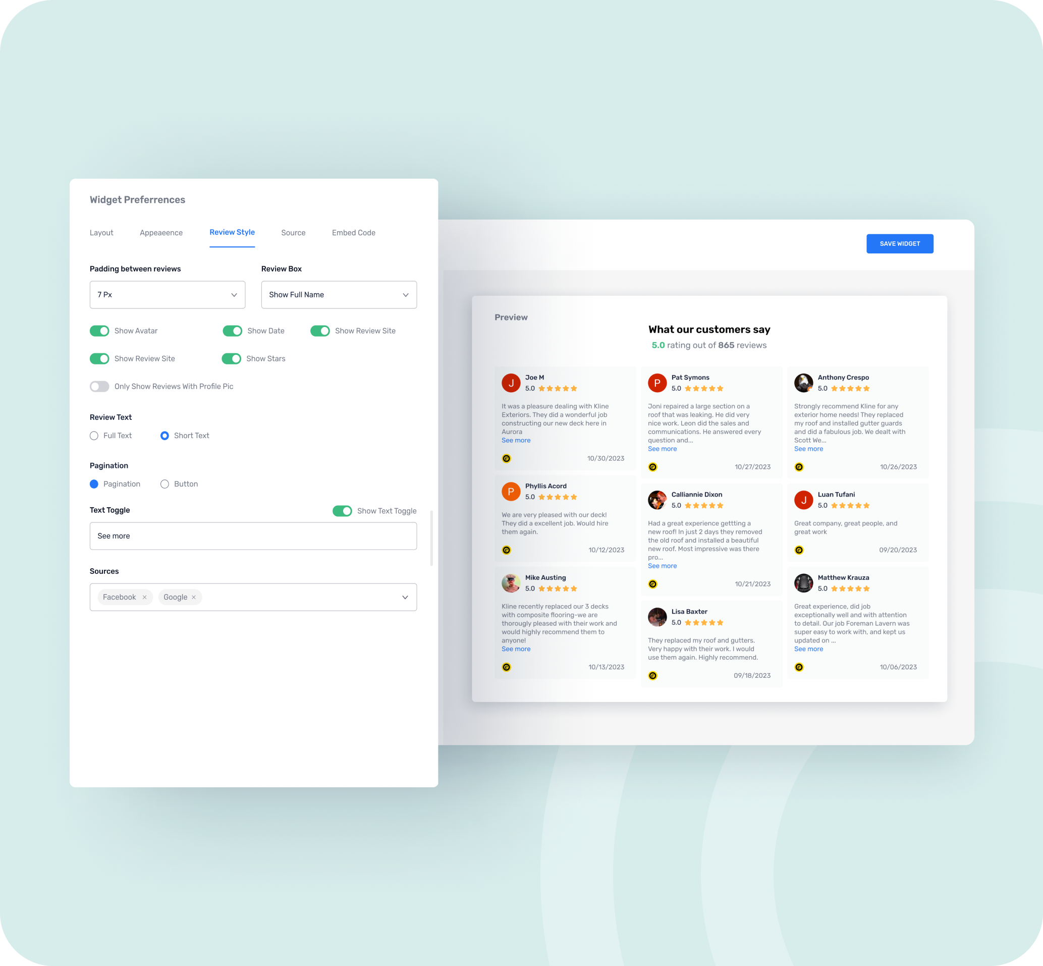 Customize Your Feed TrustedShops