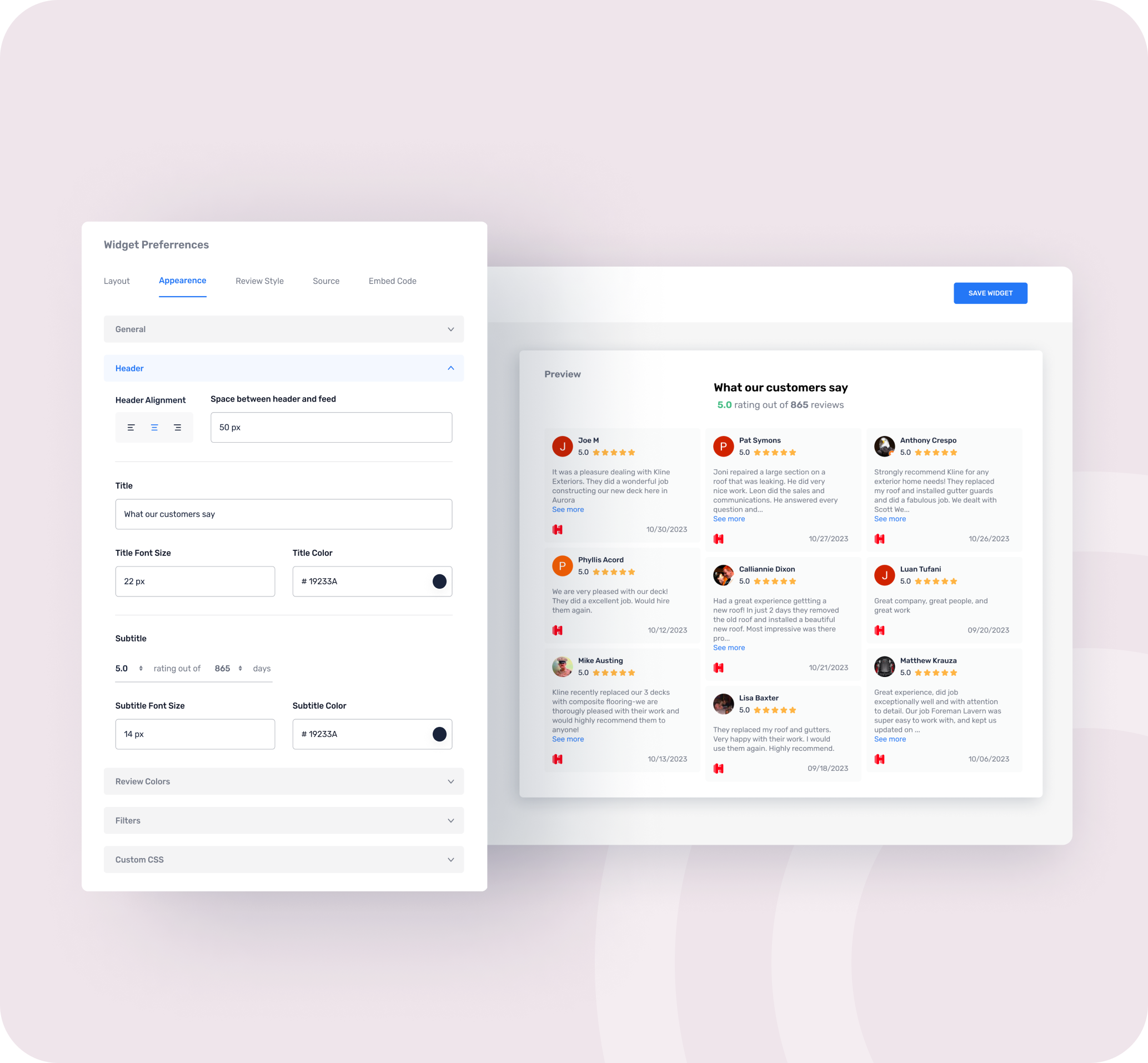 Customize Your Header Hotels