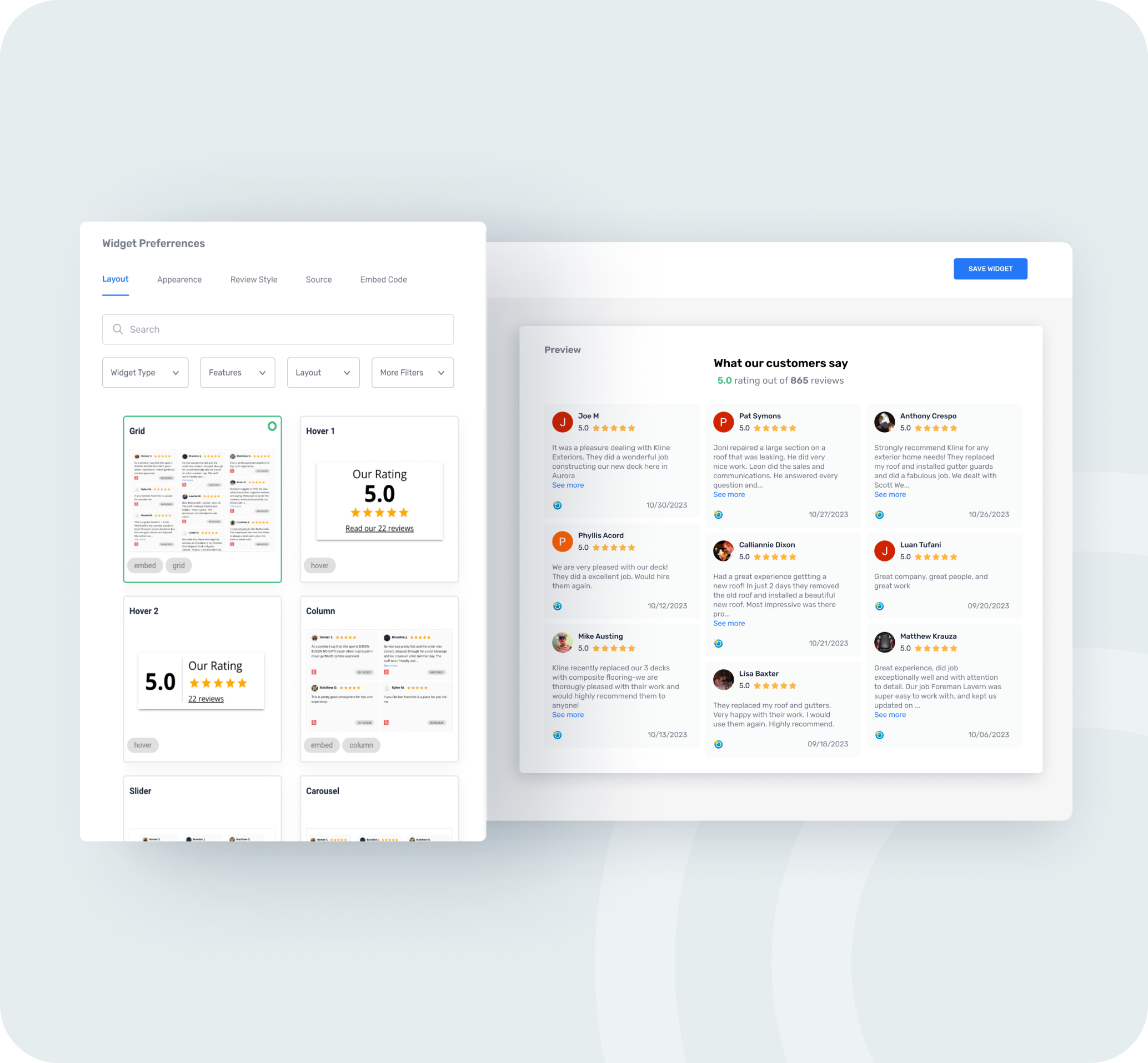 Customize Your Layout CitySearch