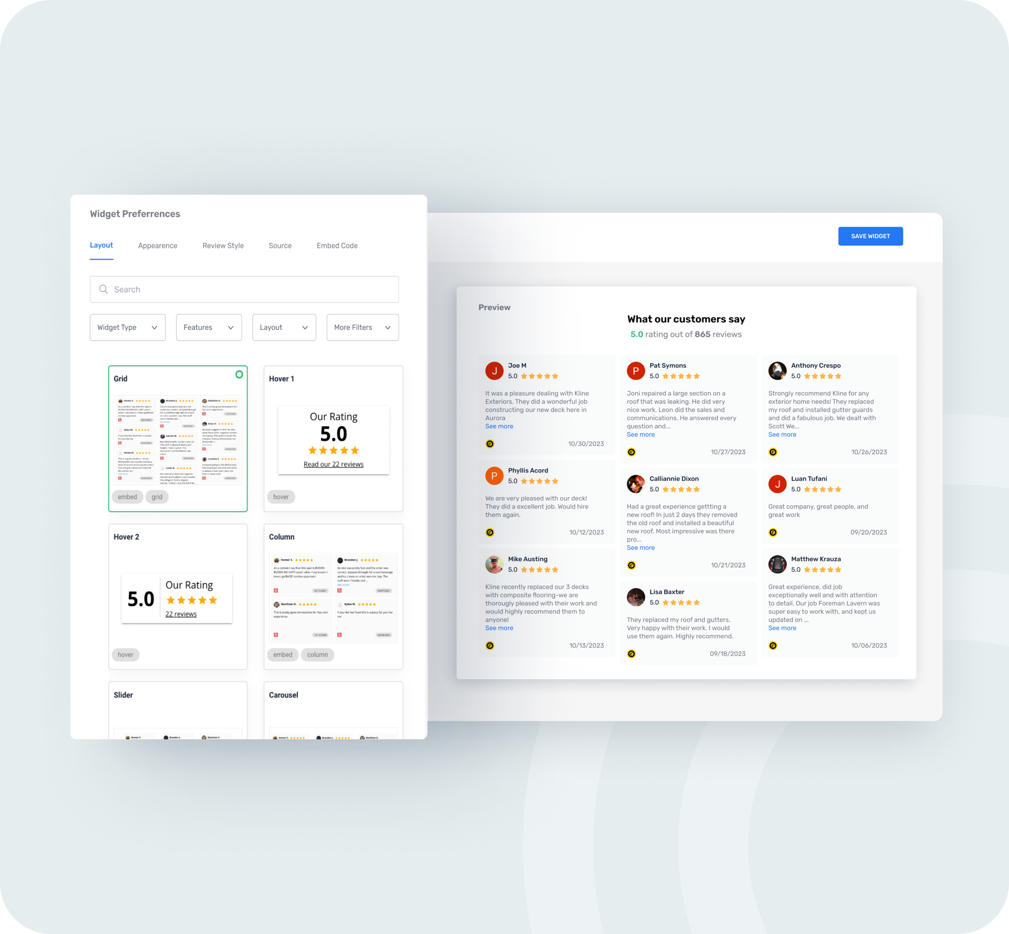 Customize Your Layout TrustedShops