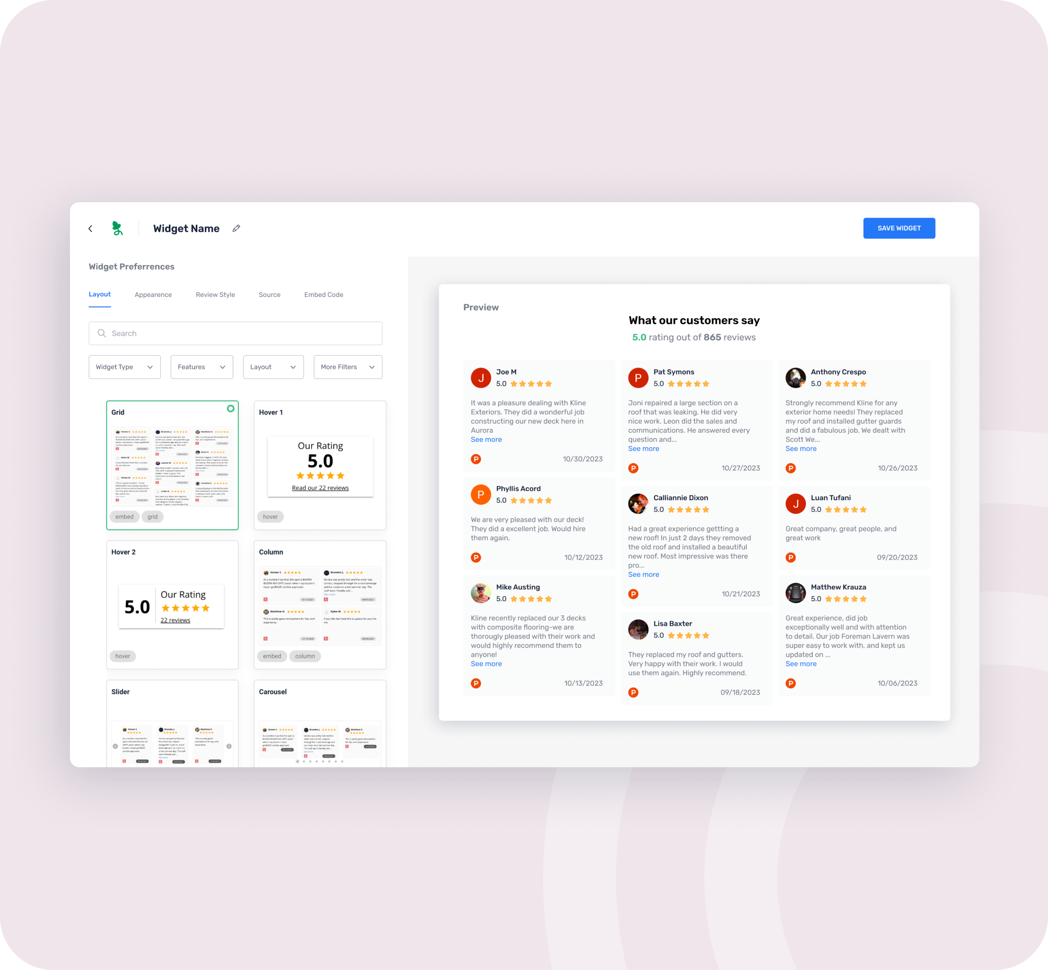 Embed Reviews On Your Website With Review Grower Widget ProductHunt