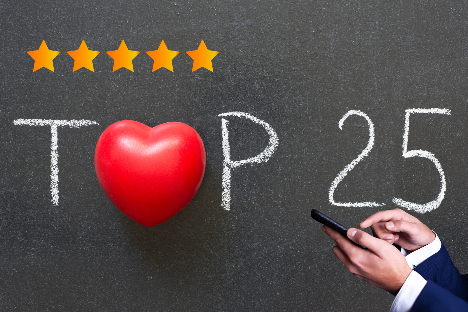 top logo with stars and mobile phone