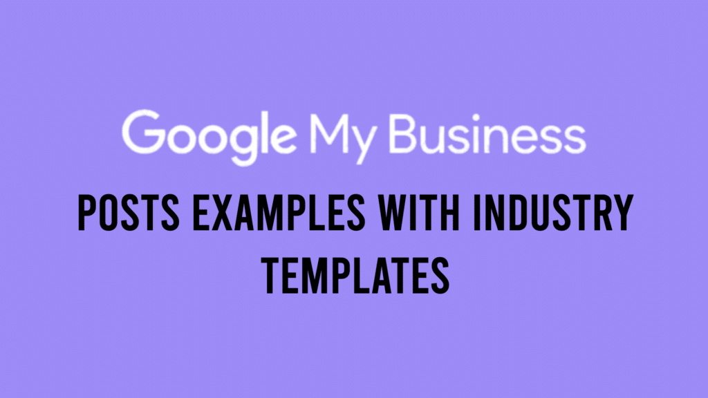 google my business post