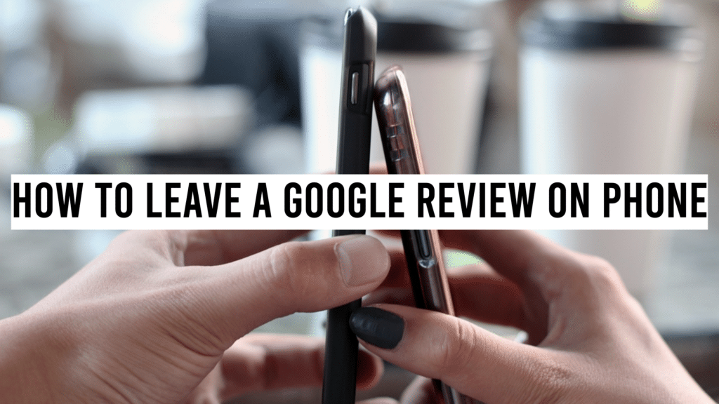 google reviews on phone image