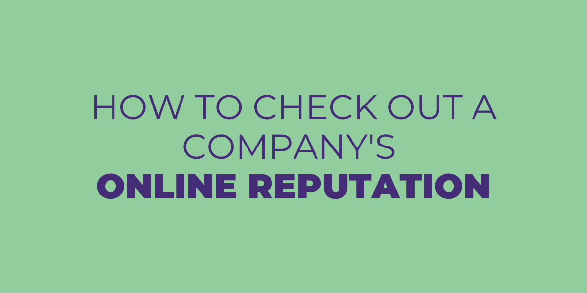 Online Reputation