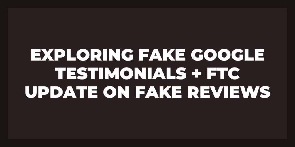 are fake reviews illegal