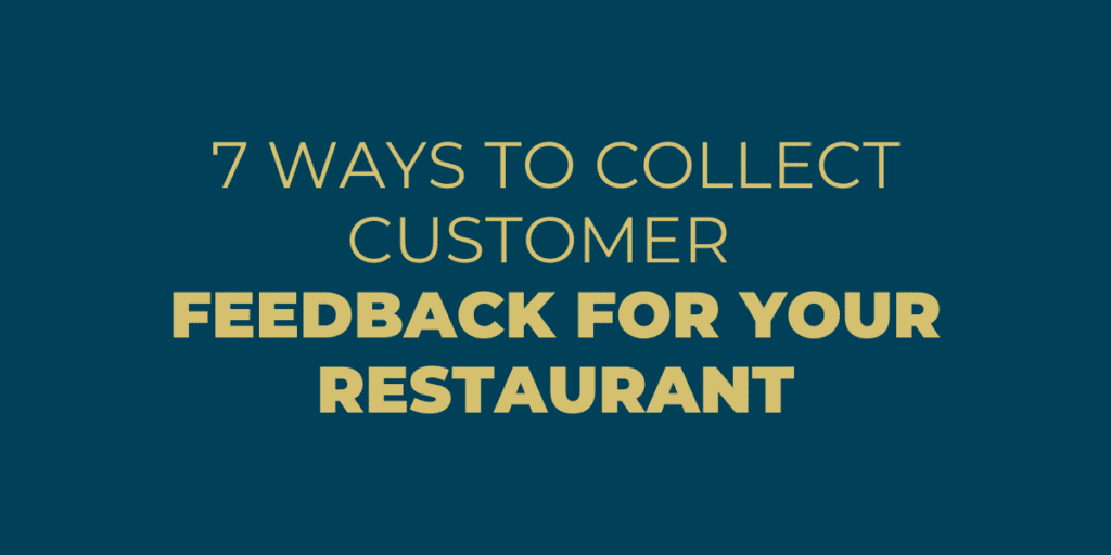 colect customer feedback
