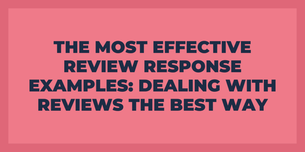 dealing w reviews