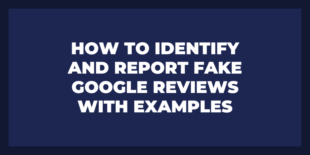 report fake reviews