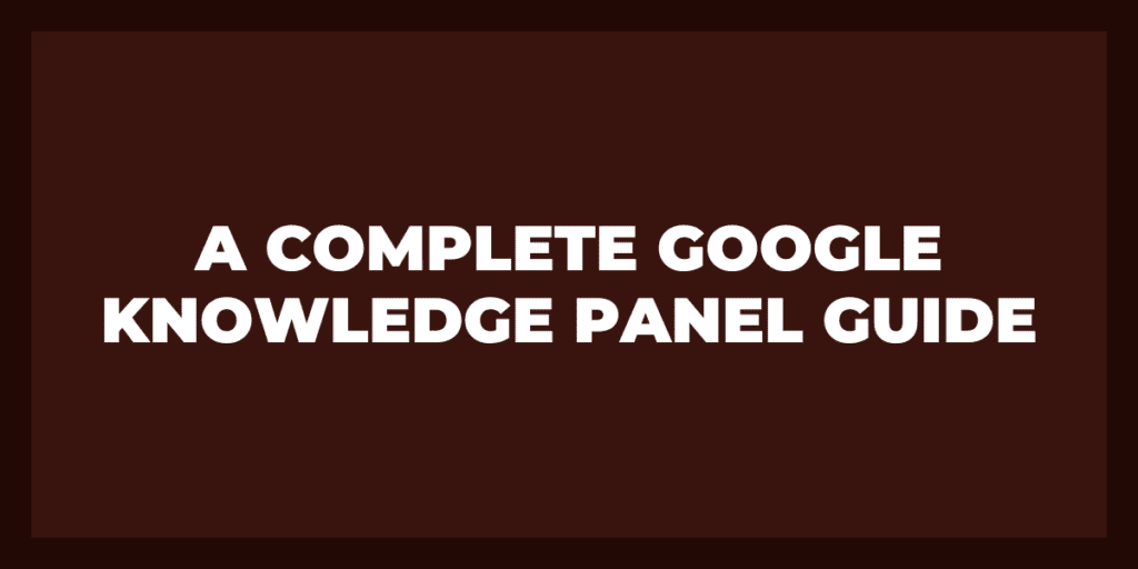 google knowledge panel
