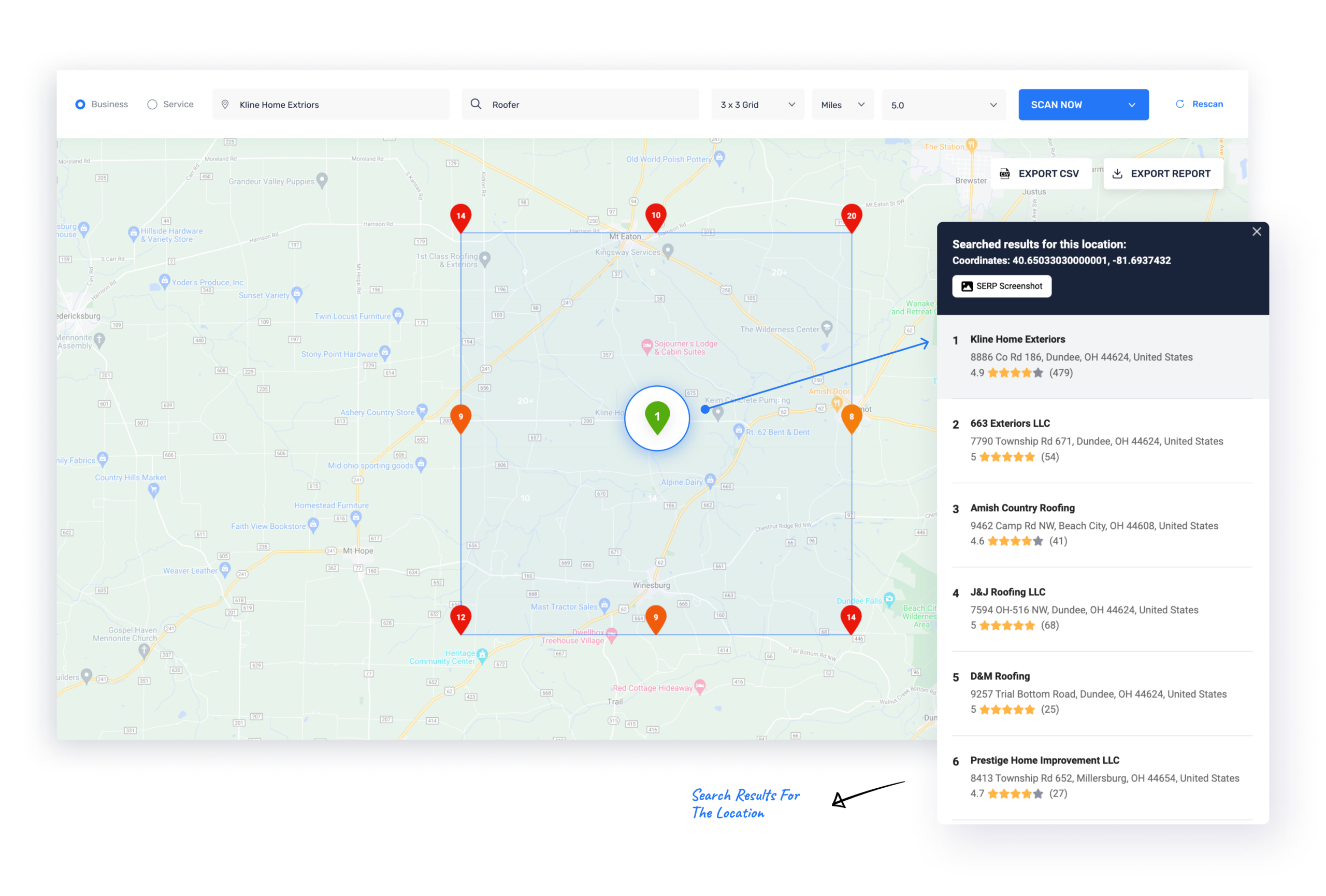 Geo Grid Rank Tracker